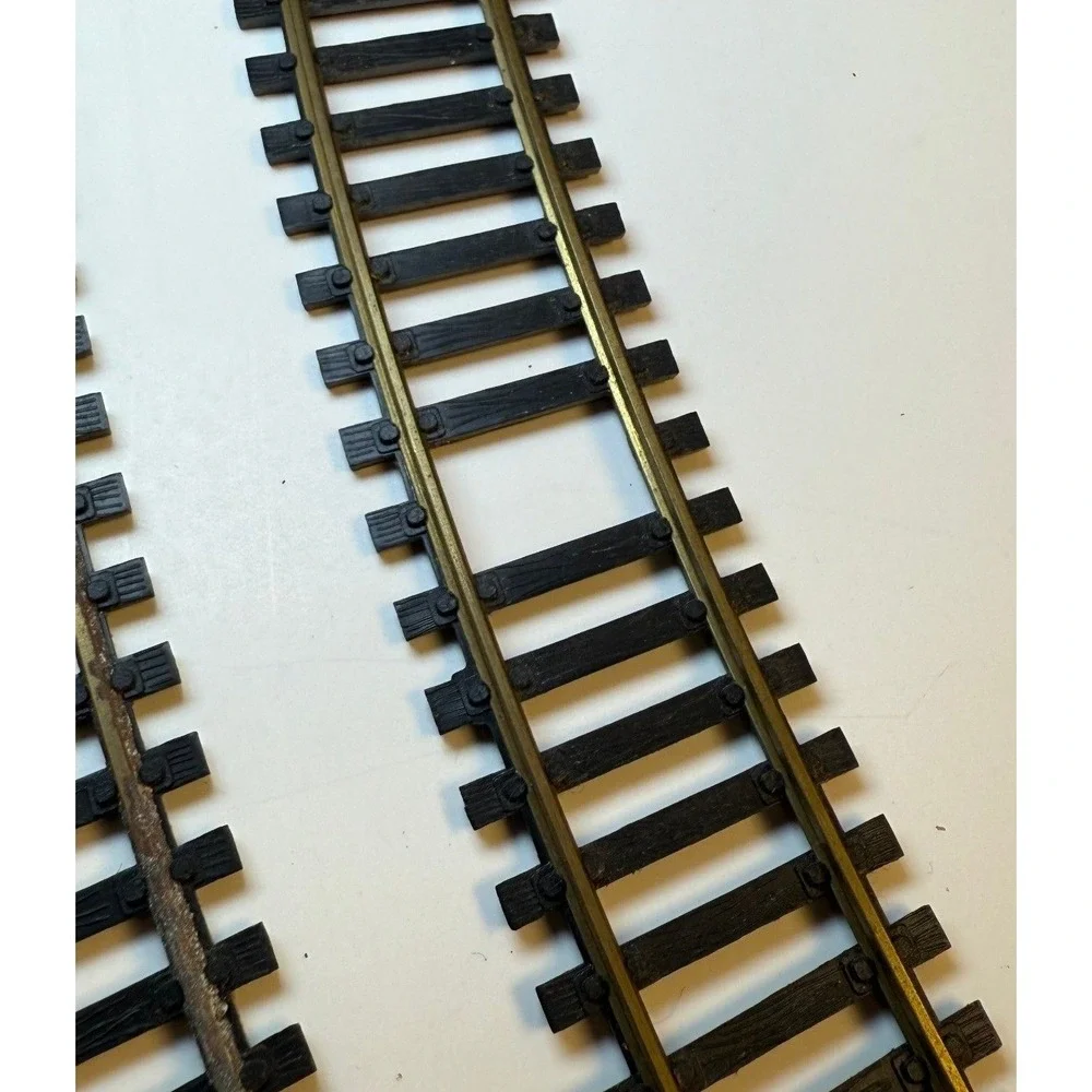 Vintage 1970s HO Scale Brass Model Feller Garnet Train Track Lot Italy 36 Pieces